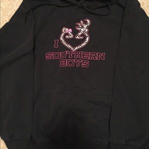 I Love Southern Boys Hoodie Sweatshirt XL